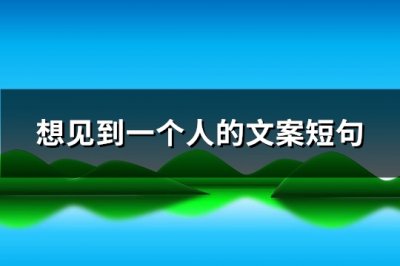 ​想见到一个人的文案短句(必备107句)